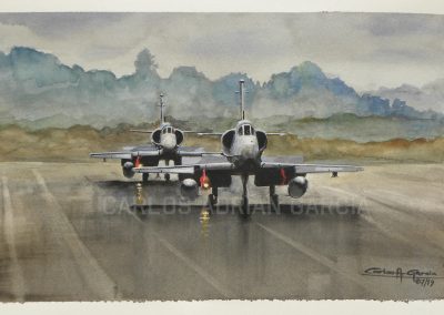 McDonnell Douglas A-4AR, Oil on canvas