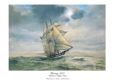 Watercolor Harvey 1847